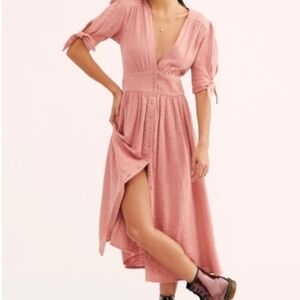 Free People Pink High Low Dress